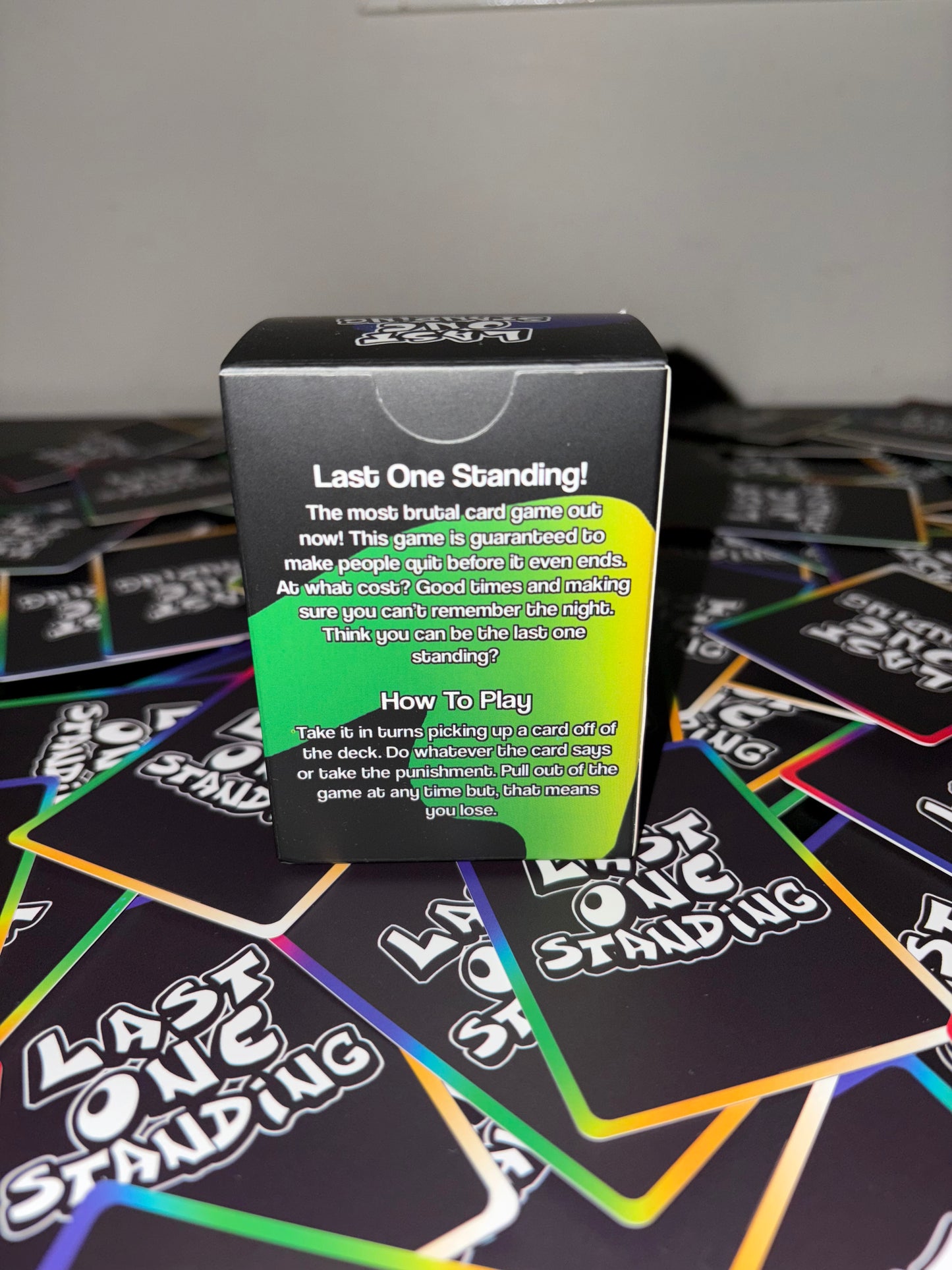 Last One Standing Drinking Card Game