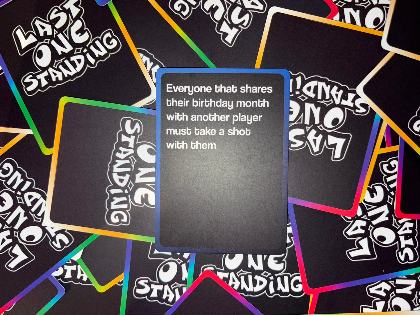 Last One Standing Drinking Card Game
