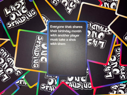 Last One Standing Drinking Card Game