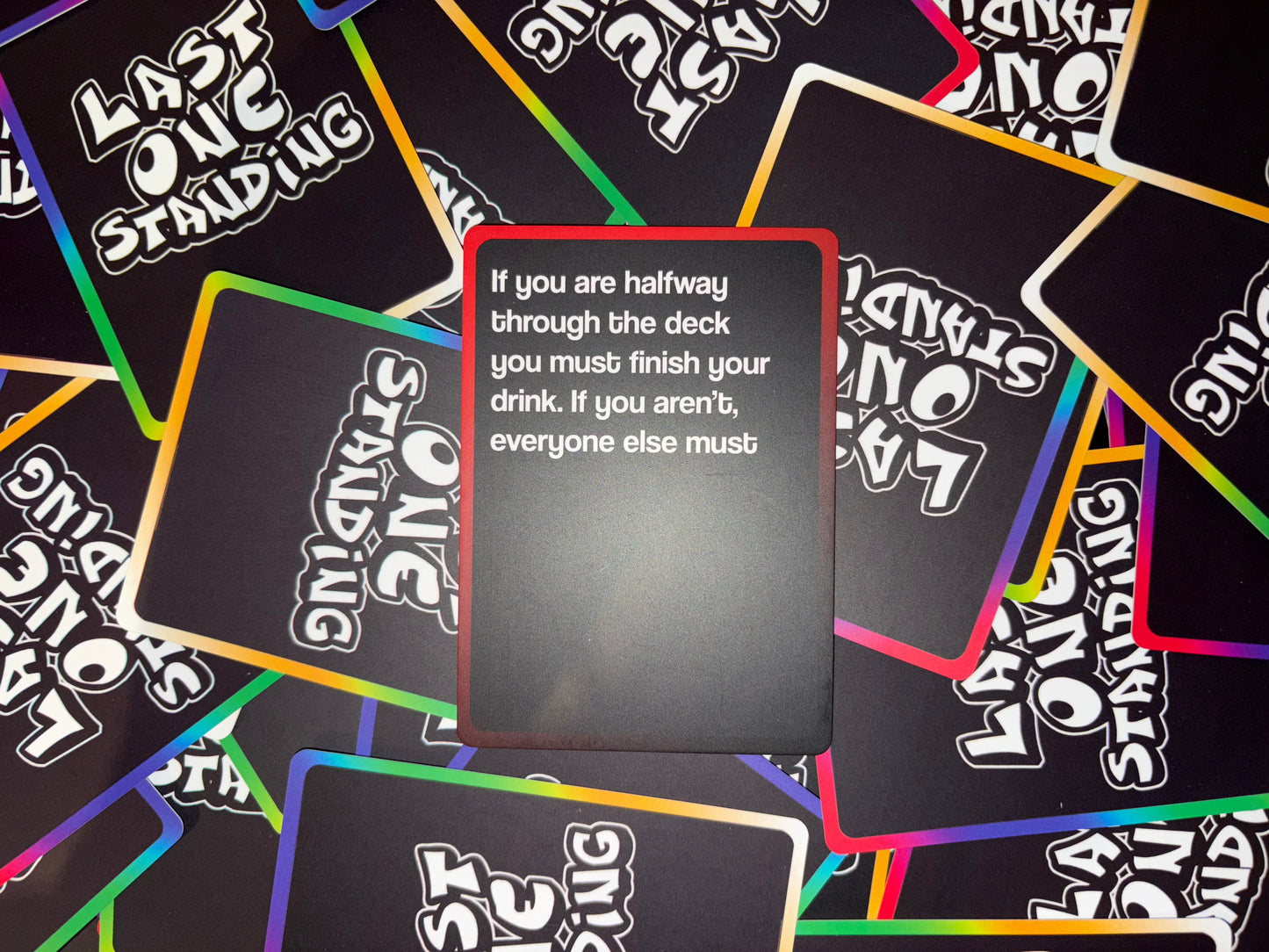 Last One Standing Drinking Card Game