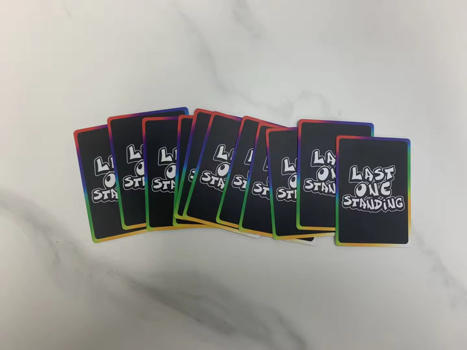 Last One Standing Drinking Card Game