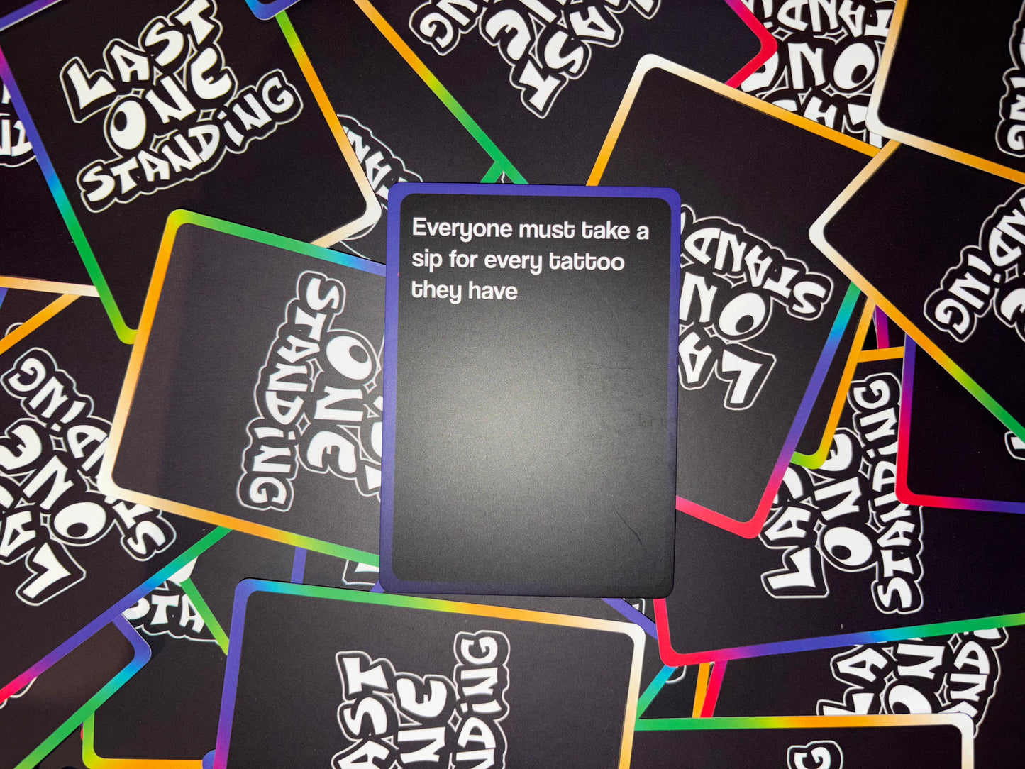Last One Standing Drinking Card Game