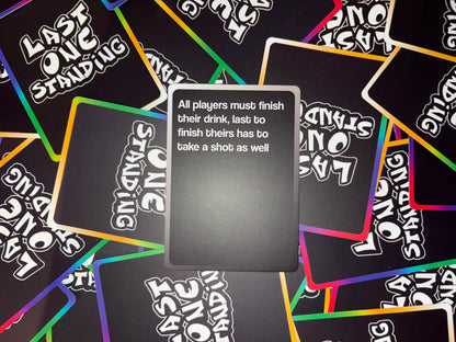 Last One Standing Drinking Card Game